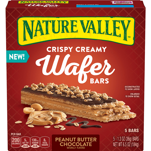Nature Valley Crispy Creamy Wafer Bars Peanut Butter Chocolate