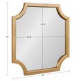thumbnail image 6 of Kate and Laurel Hogan Scalloped Square Mirror, 24 x 24, Gold, Decorative Modern Glam Wall Mirror for Display with Unique Shape and Large Size, 6 of 8