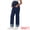 Black Blue, variant on DARING DIVA Women's Maternity Cuffed High Stretchy Over the Belly Pants S Retro Blue