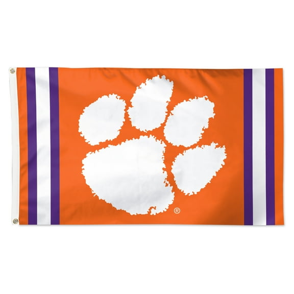 WinCraft Clemson Tigers 3' x 5' Vertical Stripe Deluxe Single-Sided Flag
