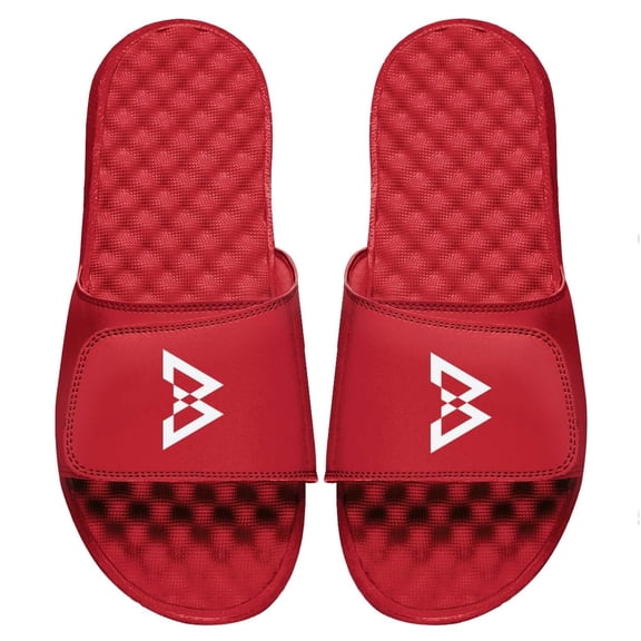 Youth ISlide Red Beast Mode Logo Slide Sandals