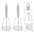thumbnail image 7 of STRANDCHIC 2Pcs Stainless Steel Potato Ricer Home Vegetable Masher Kitchen Pressing Tool, 7 of 7
