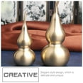 thumbnail image 1 of Raindrops 1Pc Retro Style Copper Gourd Ornament Decorative Brassware for Tabletop Display, 1 of 8