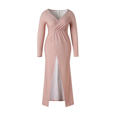 

Women Casual Oversized One Piece Dress Long Dress with Waist Belt Long Sleeve Dress for Party