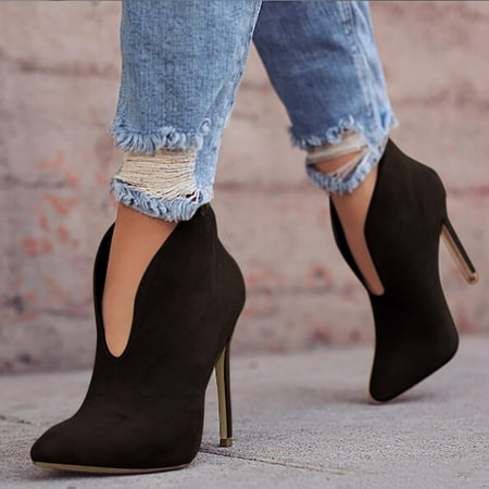 

Cathalem Women High Heels Sandals Lace Pearl Wedding Shoes Women Pointed Toe High Heels Thigh High Boots Flat Heel for Women Brown 8
