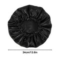 thumbnail image 2 of AOWOO 3 Pcs Satin Silk Hair Bonnet for Sleeping, Extra Large Double-Layer Adjustable Hair Bonnet for Long Short Hair Curly Braids Hair, Hair Bonnets for Woman and Men(Black), 2 of 8