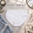 thumbnail image 7 of JQ Womens High Waist Bamboo Viscose Panties 4Pack Copper-Infused Briefs Odor-Free Soft Breathable Underwear, 7 of 7