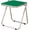 Green, variant on 16.2"×14.1" Acrylic Folding Side Table, Portable Lightweight End Table, Sturdy Metal Frame and No Assembly Required, Space-Saving Design for Living Room, Bedroom and Small Room, Tawny