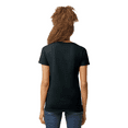 thumbnail image 4 of Gildan Heavy Cotton Women’s V-Neck T-Shirt, 100% Cotton, Soft & Durable, Semi-Fitted, Black, S, 4 of 5