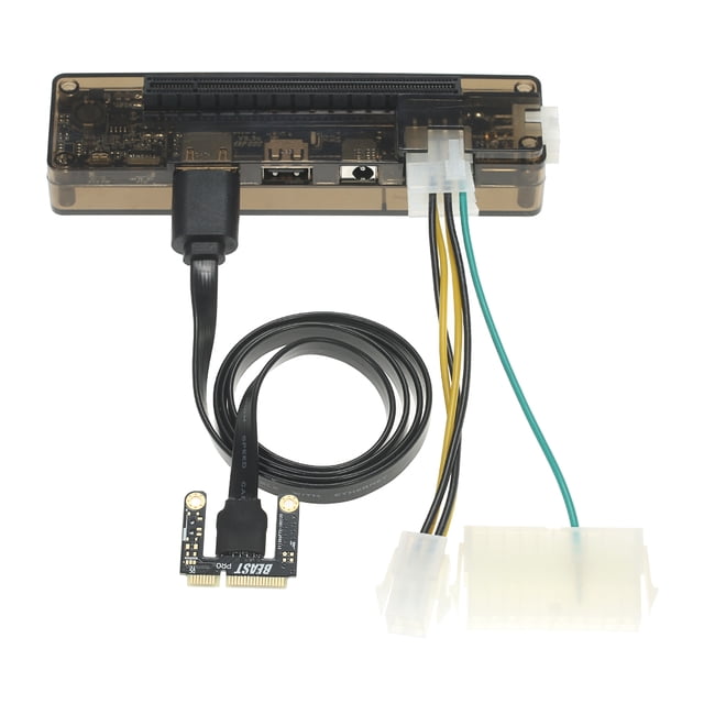 Graflsoa EXP GDC Mini PCI-E External Graphics Dock for Laptops - BEAST Series with PCI-E X16 Support, Compatible with GTX/RTX Cards, Windows/Mac/Linux, Black PC+PVC Build