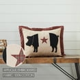 thumbnail image 2 of VHC Brands Cider Mill Primitive Pig Pillow, Tan & Red, 14x18, 2 of 6