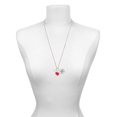 thumbnail image 3 of Delight Jewelry Silvertone Horizontal Year 2022 - Red Heart Nurse Strong Zoe Necklace, 3 of 4