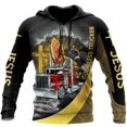 thumbnail image 3 of Nueva sudadera con capucha para hombre con estampado 3D de camión resistente, moda urbana, holgada, de gran tamaño, sudadera con capucha informal para otoño e invierno, 3 of 5
