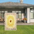 thumbnail image 3 of Amhnf Sunburst Pattern Linen Garden Flag For Home Outdoor Garden Yard Decor 12x18 inch, 3 of 5