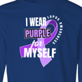 thumbnail image 4 of Inktastic I Wear Purple For Myself Lupus Awareness Long Sleeve Youth T-Shirt, 4 of 5