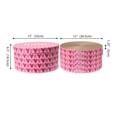 thumbnail image 5 of THE LICKER STORE Kate 12" Modern Patterned Cardboard Reversible Cat Scratcher Pad In Box with Catnip, Hearty Pink/Red (5-Pack), 5 of 5