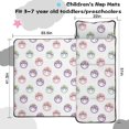 thumbnail image 5 of Unicorn and Flower White Pattern Teens Toddler Nap Mat with Pillow, Sleeping Mat Bag for Preschool Daycare 51"x22", 5 of 6