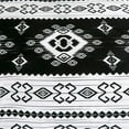 thumbnail image 3 of Chezmoi Collection Indie 7-Piece Southwestern Aztec Comforter Set, Black White Geometric Symbols Printed Washed Microfiber Bedding, King, 3 of 9
