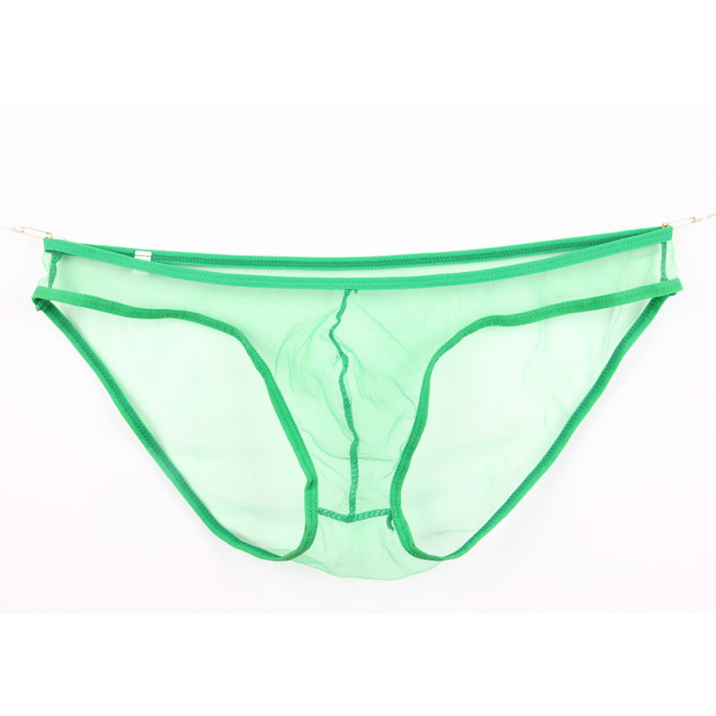 UHUSE - Men's Sexy Low Waist Ultra-thin Mesh Transparent Underwear ...