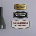 thumbnail image 3 of Fancy No Soliciting No Excuses Sign (Black Gold) - Medium, 3 of 5