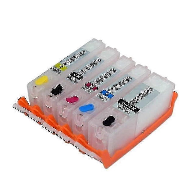 Pgi 580 581 Refillable Ink Cartridge With Permanent Chip compatible with Canon Pixma Ts705 Tr7550 Tr8550 Ts6150 Ts8150 Ts9150 Ts9155 Printer-AE
