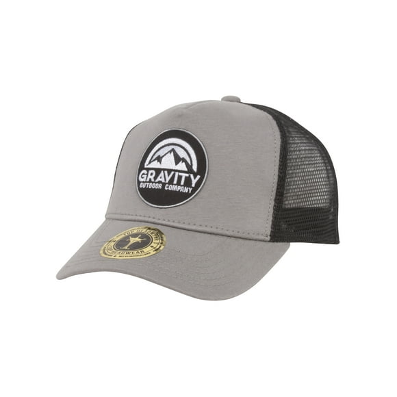 Gravity Outdoor Co. Casquette Camionneur en Jersey Style Pro - Gris/noir