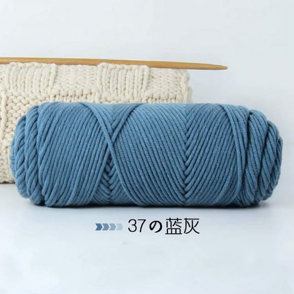 Xiao Hua Hand dyed wool yarn for knitting and crochet, 200g soft and durable wool yarn,Bluish Grey