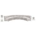 thumbnail image 6 of Meridian Furniture Limitless Cream Velvet Modular 6 Piece Sectional, 6 of 7