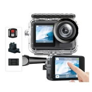 Action Camera Brave 7 LE 4K30FPS 20MP 4K Sports Camera Waterproof Cam Touch Screen Vlog Camera EIS 2.0 Remote Control ,Quick Installation