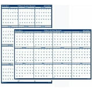 house of doolittle 395 poster style reversible/erasable academic yearly calendar, 24 x 37, 2015-2016