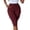 Wine, variant on Cheytotty Womens Cargo Capris, High Waist Drawstring Knee Length, Flap Pockets Summer Wine XL