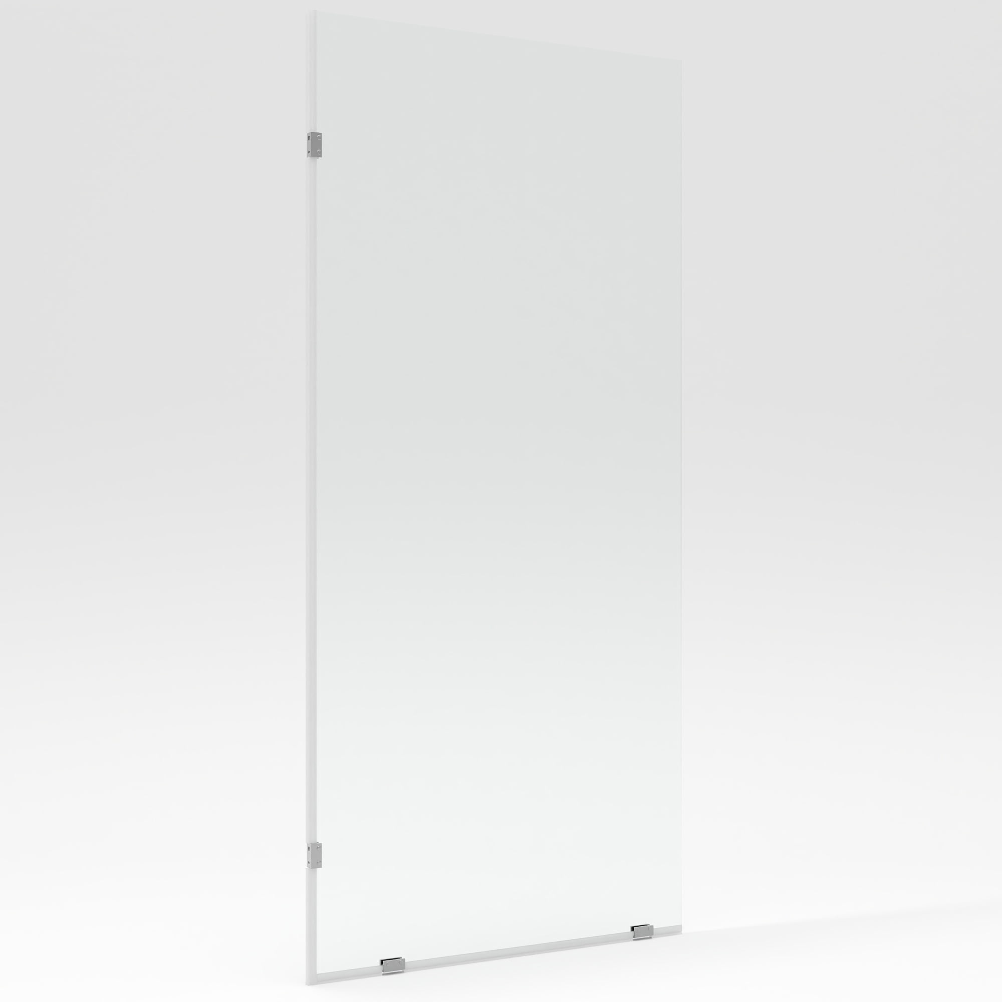 DV-1SD0221S Single Fixed Glass Panel For Shower 32"×78", Thick Frameless Tempered Safety Glass Shower Screen