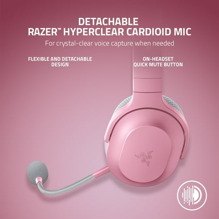 Razer - Barracuda X 2022 Edition Wireless Gaming Headset for PC, PS5, PS4, Switch, and Mobile - Quartz
