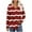 Red, variant on Ltctricy Long Sleeve Tops for Women Crew Neck Half Button Curved Hem Striped T Shirts Loose Tunic Blouses Soft Casual Tees(Blue,Medium)