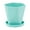 Green, variant on dfutuy Balcony Pots for Plants, 5 Inch Plastic Planters with Multiple Drainage Holes and Tray - Plant Pots for All Home Garden Flowers Succulents