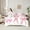 Light Pink White, variant on Manfei Kawaii Bowknot Bedding Comforter Set 7pcs for Kids Girls, Cute Strawberry King Bedding Sets, Pink Red White Bed Sheets, Microfiber Bedroom Decor