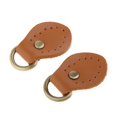 thumbnail image 1 of simhoa 2pcs PU Leather Handle Snap Buckles for Handbag Making Accessories Brown, 1 of 8