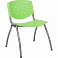 thumbnail image 2 of Flash Furniture HERCULES Series 880 lb. Capacity Green Plastic Stack Chair with Titanium Gray Powder Coated Frame, 2 of 13
