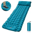 thumbnail image 1 of Colchoneta autoinflable para dormir para acampar al aire libre, colchón de aire autoinflable, colchoneta inflable ultraligera impermeable para acampar con cojín para viajes, senderismo, tiendas de, 1 of 5