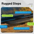 thumbnail image 5 of Kojem Side Steps for 2018-2025 Jeep Wrangler JL Unlimited 4-Door, High-Strength Running Boards, Steel Step Bars, Powder-Coated 4-Piece Set, 5 of 9