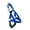 Blue, variant on Ultrahund Freedom Harness for Dogs, Medium, Blue