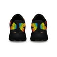 thumbnail image 4 of Unisex Fashion Rainbow Shoes, LGBT Sneakers for Men Women, Lightweight Breathable Running Walking Shoes Black Size 8, 4 of 7