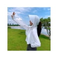 thumbnail image 3 of New Womens UPF 50+ Sunscreen Lightweight Women Sun Protection Clothing Running SPF Shirts Summer Breathable T Shirts Hooded Crop Lightweight Quick Dry Hoodie Shirts Workout Jacket Outdoor White, 3 of 6