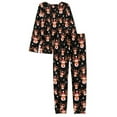 thumbnail image 6 of FOR U DESIGNS Christmas Deer Pjs Sets Long Sleeve Pants Set of 2 Size 6XL Xmas Nightwear for Women Sleepwear Long Crew Neck Tops Ladies Pj Bottoms Soft Loungewear, 6 of 6