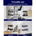 thumbnail image 5 of Organizador de ducha adhesivo (paquete de 2), estantes de metal inoxidables, organizadores y almacenamiento para baño sin taladros, negro, grande, 5 of 5
