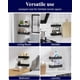 thumbnail image 5 of Organizador de ducha adhesivo (paquete de 2), estantes de metal inoxidables, organizadores y almacenamiento para baño sin taladros, negro, grande, 5 of 5