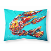 Lucy the Crawfish in blue Fabric Standard Pillowcase-30 x 20.5-
