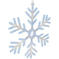 thumbnail image 4 of Northlight LED Lighted Snowflake Christmas Window Silhouette - 24.5" - Pure White and Blue, 4 of 5