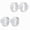 White, variant on 4 Pcs Slaplet Wristlets, DIY Wrist Corsage Bracelets, Floral Slaplets Accessories for Bridesmaid Wedding Bridal Shower Party Prom(Silver)