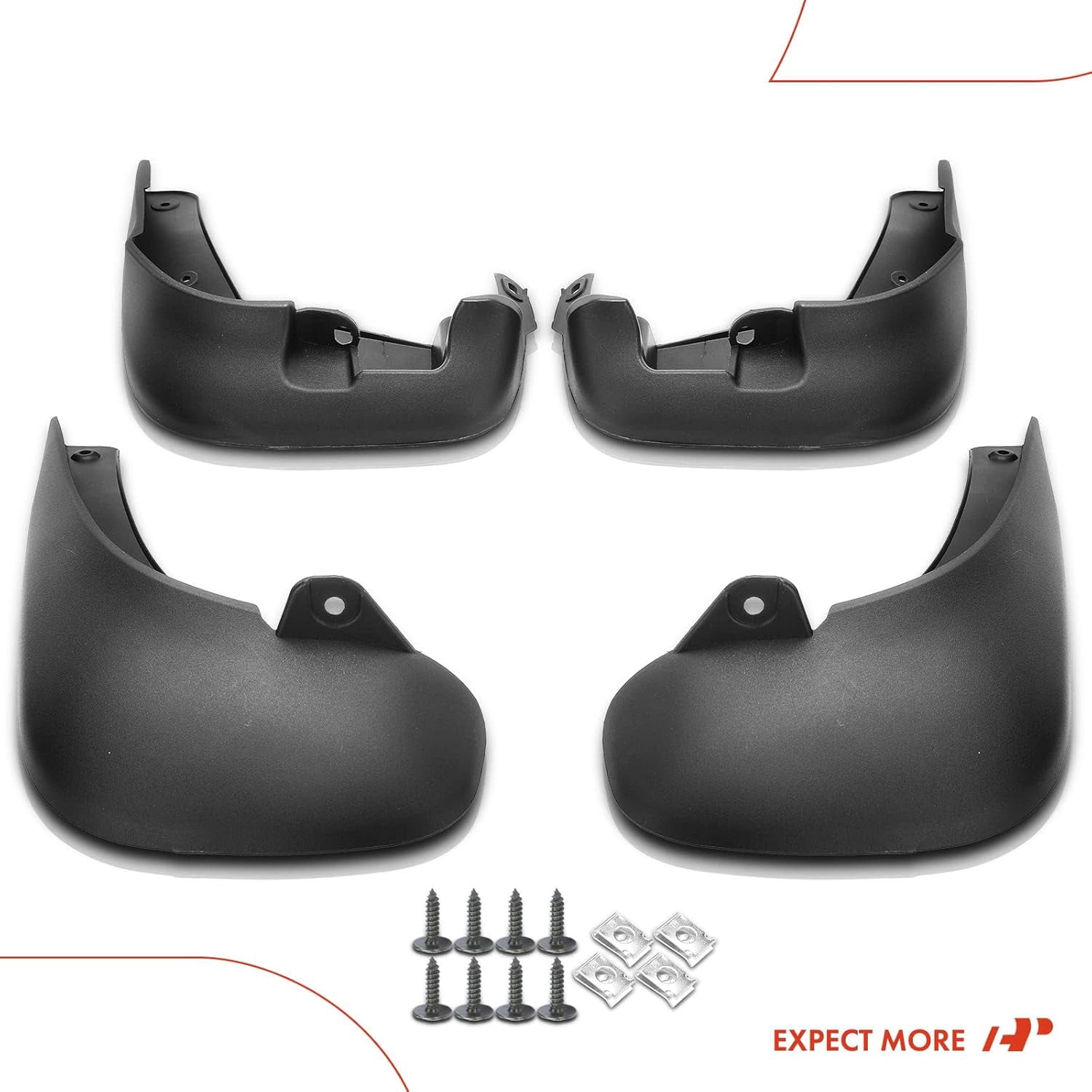 A-Premium 4Pcs Mud Flaps Splash Guards Mudguards Compatible with Hyundai Santa Fe 2009-2013, Front and Rear